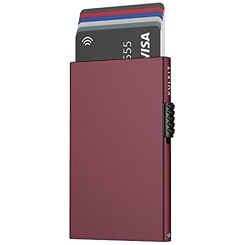 VULKIT Tarjetero con RFID Bloqueo Cover