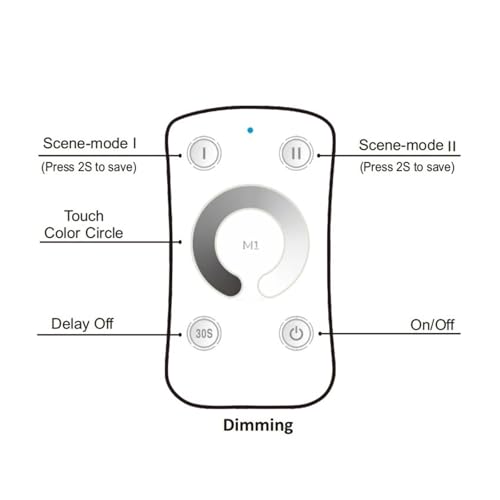 Télécommande 4 boutons et contrôleur LED pour éclairage de salon - 4