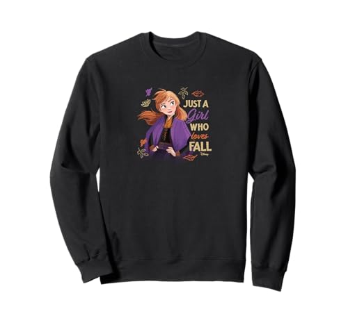 Sweat Frozen Anna Just A Girl Who Loves Fall : pull en coton Disney