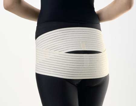 【接骨院のサポーター】 万能ダブルバンド 万能Wバンド 【骨盤矯正ベルト】 (L(骨盤周囲100cm〜110cm), ライトベージュ)