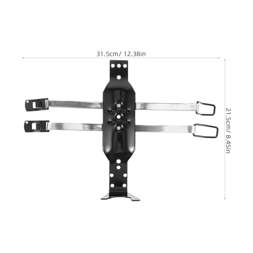 Gadpiparty Fire Extinguisher Rack 2.5Lbs Vehicle Mount Bracket for Car and Boat Adjustable Fire Extinguisher Holder with Safety Strap Black Iron Stainless Steel
