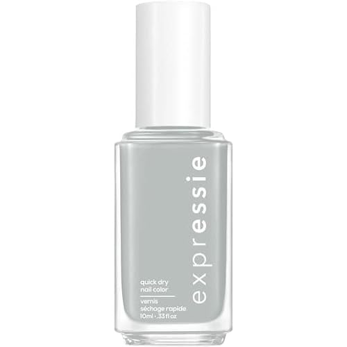Essie Expressie, Quick-Dry Nail Polish, 8-Free Vegan, Light Gray, In The Modem, 0.33 Fl Oz #TOP17