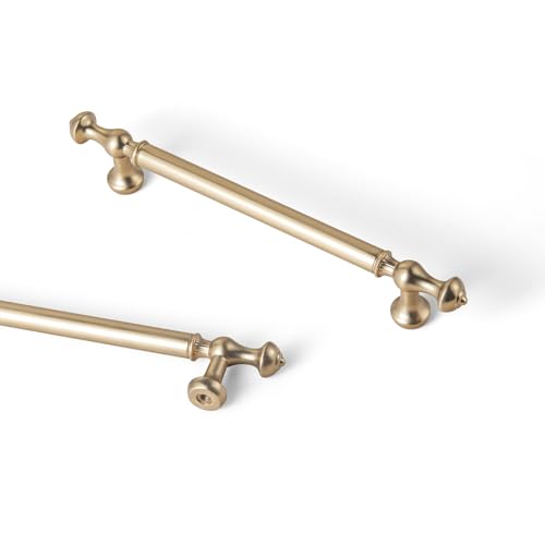 Goo-Ki 6 Pack Champagne Bronze Kitchen Drawer Pulls Cabinet Hardware - 5.04"(128mm) c-c Modern Bar Pull Dresser Handles for Cupboard Closet Wardrobe, 6804CB-128
