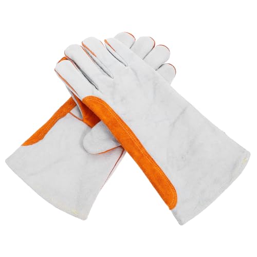 Guantes de soldadura de doble capa resistentes al calor para hombres