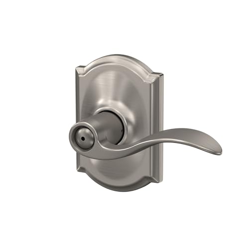 Schlage F40 Acc 619 CAM Camelot Collection Accent Privacy Lever, Satin Nickel by SCHLAGE - Image 8