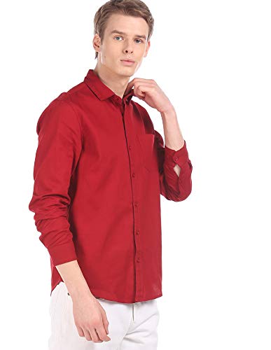 Image of Ruggers by Unlimited Men's Solid Slim fit Casual Shirt