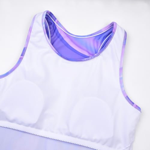 Image of Uhnice Girls Swimsuit Two Piece Tankini Swimwear with Boyshort