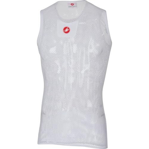 Castelli Core Mesh 3 Sleeveless Maglietta, Uomo, White, L/XL