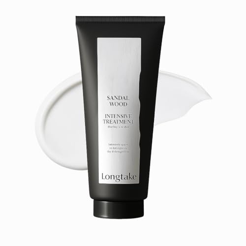 LONGTAKE Sandalwood Intensive Hair Perfume Treatment 6.76 Fl OzㅣImproves softnessㅣ Anti-frizzㅣSplit end repairㅣFor All hair types