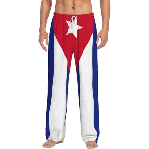 Pantalon de pyjama en polaire homme vêtement de détente Cuba pour soirée cocooning