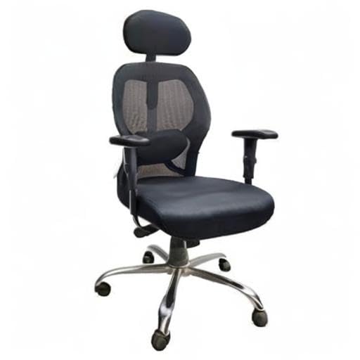 Image of ERGOTECH Seating Solutions Dale Hb Delux Chair for Home and Office (Black)