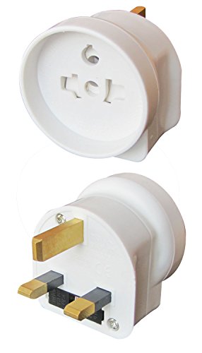 Tibelec 641610 Adaptateur de voyage français anglais, Blanc Cover