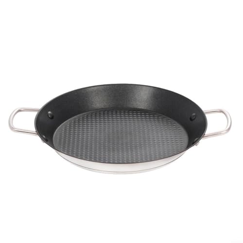 Poêle à paella en acier inoxydable de haute qualité avec base triple - 2