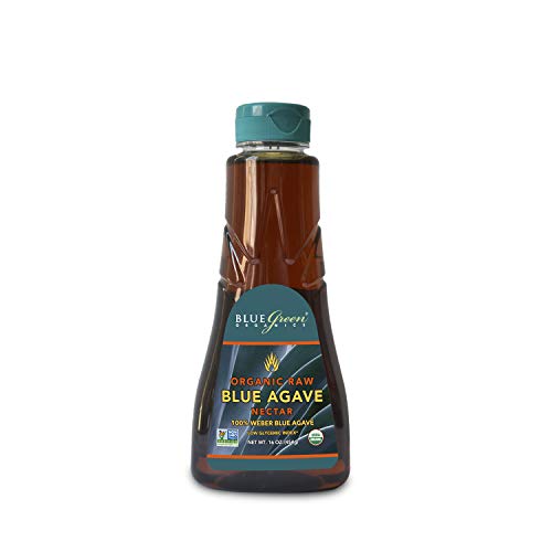 Blue Green Agave Organic Nectar, Raw Blue, 16 Ounce