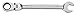 GEARWRENCH 12 Pt. Flex Head Ratcheting Combination Wrench, 7/8" - 9714D