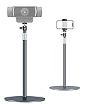 Nycetek Webcam Stand, Light Stand Tripod with 360° Rotatable Ballhead for DSLR Camera, Ring Light, Webcam, Desktop Tripod for Video Recording, Shooting, Game Streaming, YouTube