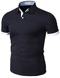 H2H Mens Casual Slim Fit Polo T-Shirts Basic Designed with Giraffe embroidery