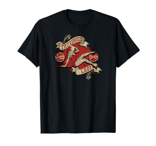 Pinup Tattoo Lady Vintage Retro Ink Sideshow Retro-a-go-go T-Shirt