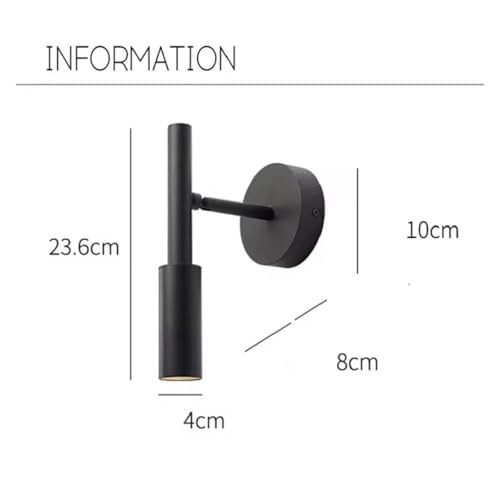 LED Wall Lamp Reading Light for Bedroom Hotel Night Book Adjustable Rotaion Led Minimalist Spotlight