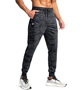 Pudolla Men's Lightweight Sweatpants with Pockets Ultra 4-Way Stretch Joggers Gym Workout Runing ...