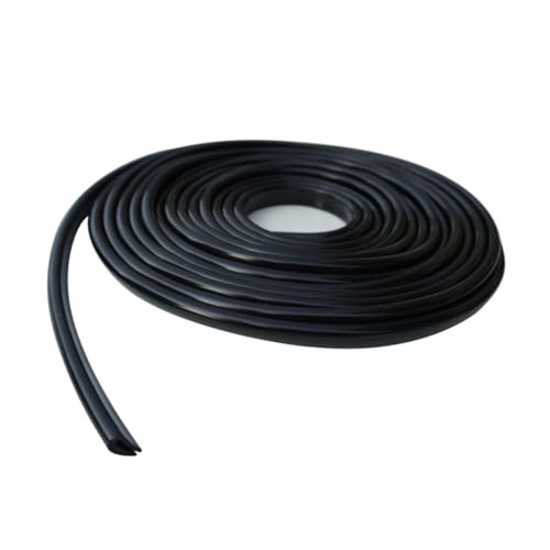 Protector para puertas de coche de PVC negro, tira de sellado de 5 metros resistente al calor