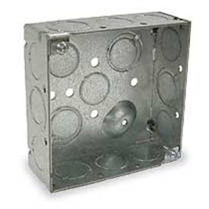 RACO 189 4"SQUARE 1 1/2" DEEP BOX