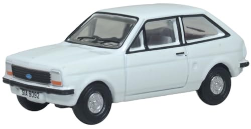 Oxford Diecast, Voiture, blanc diamant, modèle réduit, Ford Fiesta, Mk1 76FF008, collection adulte