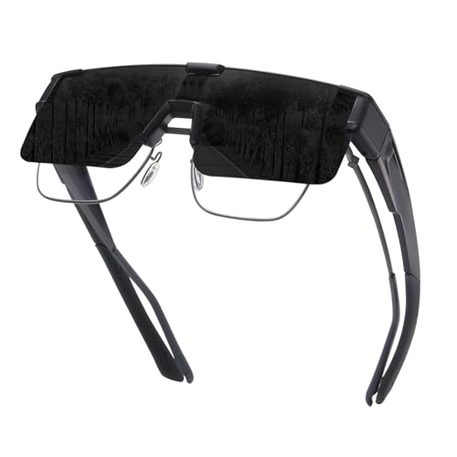 HAOLOTA Fit Over Glasses Sunglasses for Men, Wrap Around Sunglasses for Driving Cycling Outdoors UV Protection A01 Mat Black Frame Grey Lens