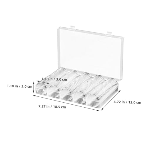 Capsules transparentes rangement dollar protection boîtes collectionneurs - 2