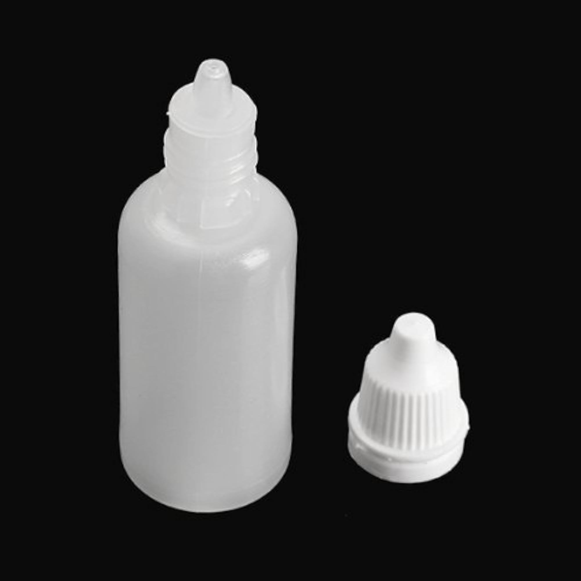 10 Pcs Pack, 10 ml White Transparent Plastic Dropping Bottles
