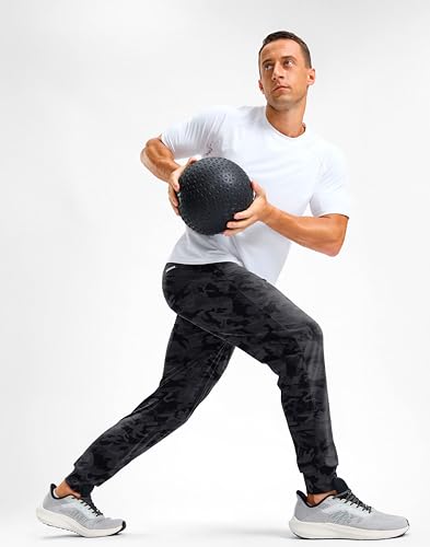 Image of G Gradual Men's Golf Joggers Pants with Zipper Pockets Stretch Sweatpants Slim Fit Track Pants Joggers for Men Work Running