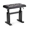 OnStage KB9503B Height-Adjustable Piano Bench (Acoustic Grand Pianos, Digital Keyboards, Synthesizers, Organs, Hydraulic Assisted, Padded, Tufted, Cushioned, Wood Base, Nonslip Rubber Feet, Black) #5