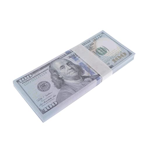 Billetes de utilería de dinero de imitación en papel de 100 piezas 4