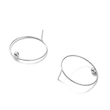 Stecker EFFECT, Silber 925, Sterlingsilber, Durchmesser 20-30 mm, Handmade in Germany, JRJ (30, Sterlingsilber)