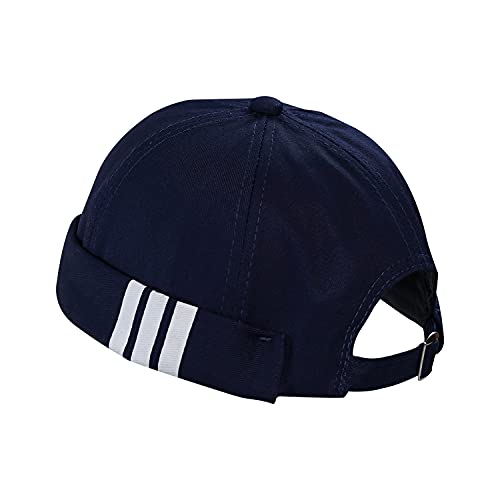 Image of CLAPE Beanie Docker Cap Mens Brimless Hats Sailor Fisherman No Visor Cap Rolled Cuff Harbour Hat Casual Skull Caps