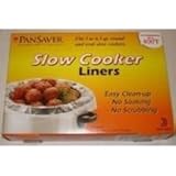 M and Q Packaging Corp PanSaver EZ Clean Master Slow Cooker Liner, 12 x 7 x 9 inch - 4 per Pack - 18 Packs per case.