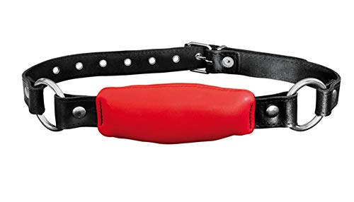 Silence Straight gag - Red en finitions soignées et silicone premium rouge