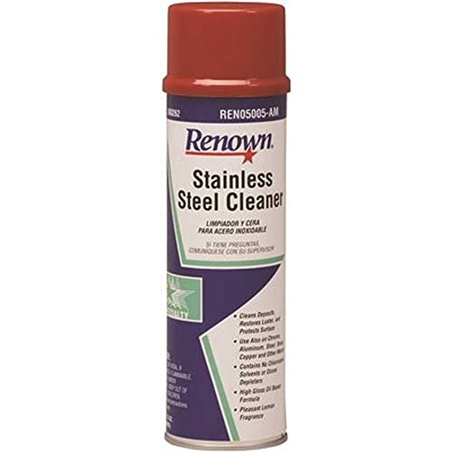 Renown REN05006-AM Stainless Steel Cleaner Oil Based Aerosol, 15 Ounce