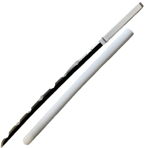 damdos Halloween Prop Weapon for Demon of Slayer Cosplay Sword, PU Foam 31.5inch Hashibira Inosuke Swords, Tomioka Giyuu Swords Xmas Birthday Gifts (Hashibira Inosuke)
