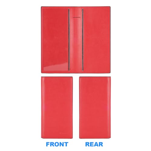 Image of CASMONAL Checkbook Cover for Women & Men, PU Leather Wallet RFID Blocking