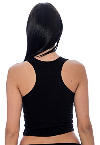 Pack of 2 Gym Cute Workout Long Crop Tops for Women - Athletic Workout Tank Top