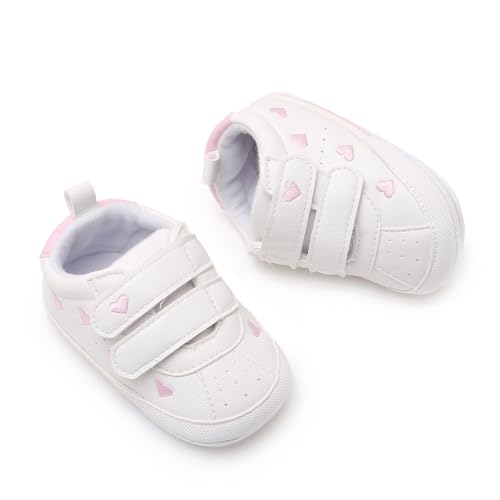 Image of RVROVIC Baby Boys Girls Anti-Slip Sneakers Soft Ankle Boots Toddler First Walkers Newborn Crib Shoes