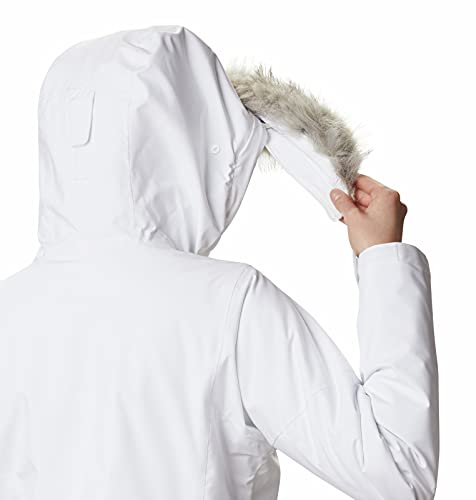 Columbia Women's Ava Alpine Insulated Jacket, White/Cirrus Grey, Large #TOP6