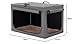 Petsfit Hundebox für Zuhause, Hundebox faltbar für mittlere kleine Hunde, Hundetransportbox Auto Verstellbares Design Hundeschlafbox, Zimmerkennel Hund mit Reißfeste Netzfenster & plüsche Betteinlage
