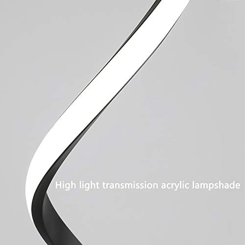 Lampe sur pied en spirale à LED 150 cm avec télécommande et pédale