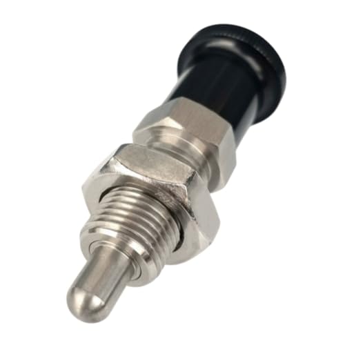 Push Fit Ball Nose Spring Plunger, Stainless Steel Spring Knob Plunger Non-Locking Spring Indexing Plunger Hand Retractable Spring Plunger Pin for Industrial Equipment (M10)