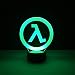 Produktbild Child Led Nighlight Half Life Logo Nachtlicht für Jungen Schlafzimmer Dekorative Licht Kinder Beste Geburtstagsgeschenk Led Nachtlampe A-854