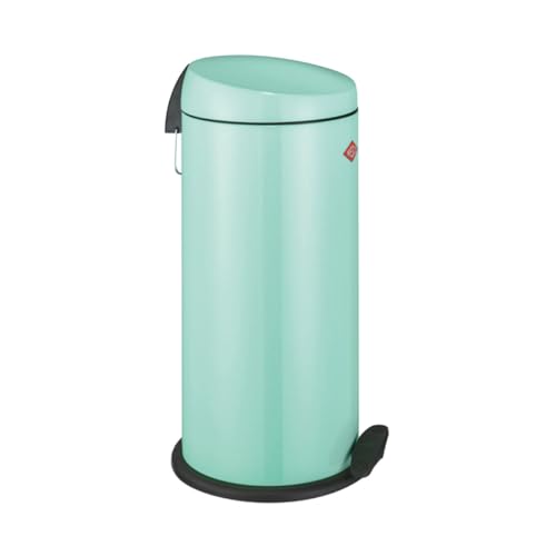 Wesco klassischer Tretabfallsammler CAPBOY MAXI in der Farbe mint, pulverbeschichtetes Stahlblech, Metalleinsatz aus 22 Liter Volumen, Kunststoff-Fußtritt Wesco klassischer Tretabfallsammler CAPBOY MAXI in der Farbe mint, pulverbeschichtetes Stahlblech, Metalleinsatz aus 22 Liter Volumen, Kunststoff-Fußtritt