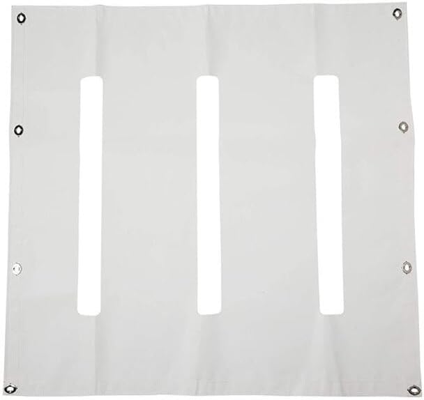 Replacement For KENWORTH W900L AEROCAB YEAR 2009 3 SLOT WHITE VINYL WINTER FRONT by Technical Precision