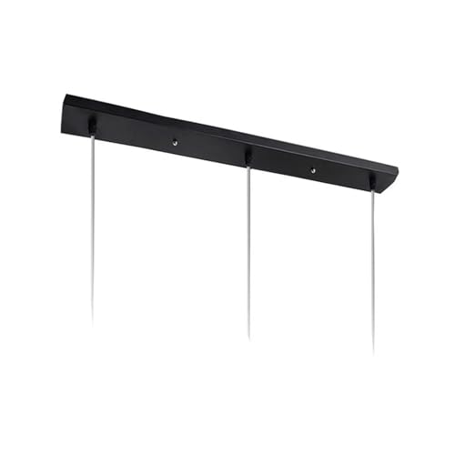Chrasy Pendant Cable Grip Placca per lampada a sospensione morsetto completo copertura da soffitto lunga set completo nero (nero)